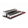 Tekton 1/2 Inch Drive 6-Point Socket Set with Rails, 46-Piece (10-32 mm) SHD92207